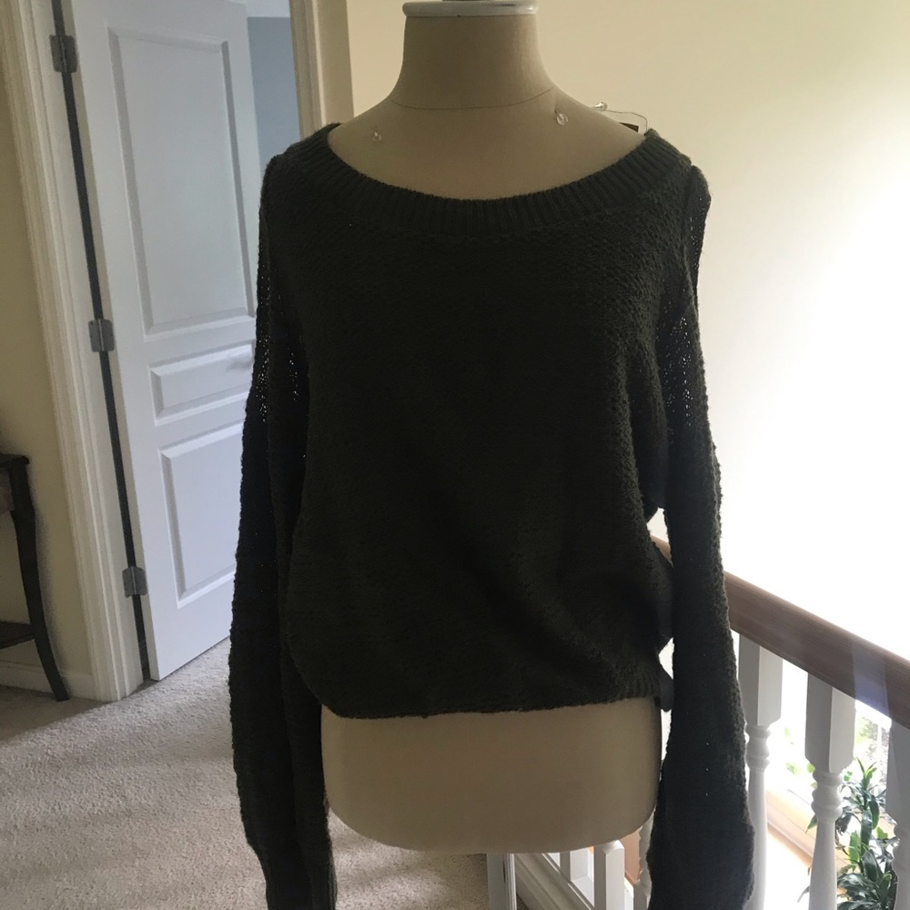 L.A. Hearts Army Green Sweater